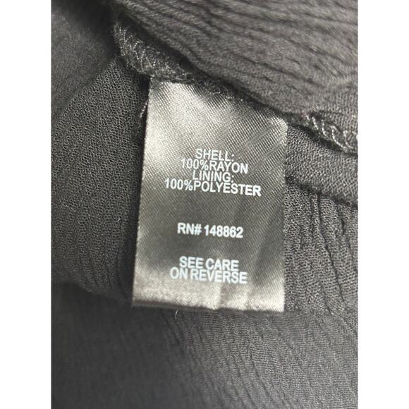 Torrid Maxi Gauze Walk-Through Dress Womens Size 3X Black Sleeveless V Neck - Picture 4 of 7